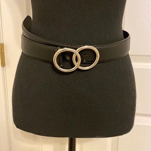 Express synthetic leather belt. Size small.